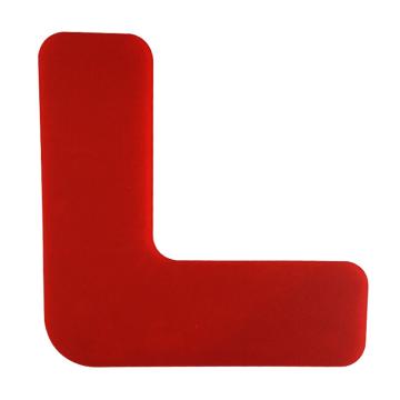 安赛瑞 重载型5S管理地贴-L型，高强度PVC，厚1mm，红色，10941 50×150×150mm，10个/包 售卖规格：1包
