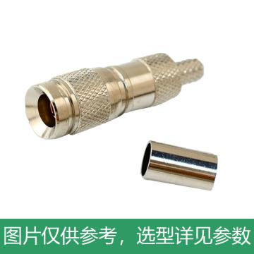 海乐 2M两兆头CC4(75-2)视频接头公头，2M-CC4 同轴电缆接头DDF射频线连接器 售卖规格：10个/袋