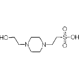阿拉丁/Aladdin N-2-羟乙基哌嗪-N'-2-乙磺酸(HEPES)，H109408-500g CAS:7365-45-9,用于分子生物学,≥99.5%(T) 售卖规格：500克/瓶