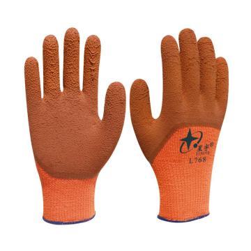 星宇 乳胶涂层手套，L768 毛圈拉绒，乳胶发泡半浸，L 售卖规格：1双