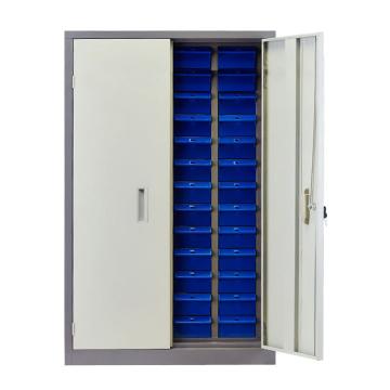 盛悦欣美 零件柜,52抽蓝色带门，尺寸(长×宽×高):760×360×1160mm 售卖规格：1个