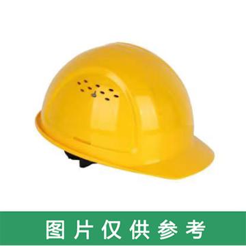 霍尼韦尔 霍尼韦尔 PE安全帽 标准款八点式下颚带 可开关式通风口，黄色，L99RS102S