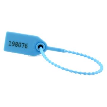 哈德威 串珠塑料封条物流封条，SL-06F-蓝色 总长250mm，带编码，材质PP 售卖规格：100条/包