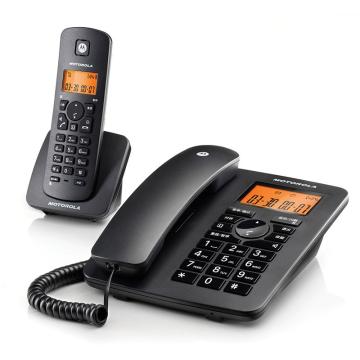 摩托罗拉/Motorola 无绳来电显示子母电话机，C4200C 一托一 黑色 售卖规格：1台