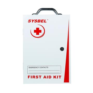 西斯贝尔/SYSBEL 壁挂式金属急救箱，WGA0201W 含配件 28×25×12cm 售卖规格：1台