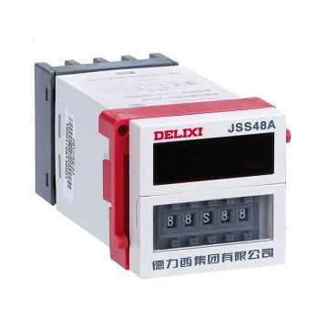 德力西/DELIXI JSS48A系列数显式时间继电器，JSS48AS26YKD1 JSS48A-S 0.1S-99H AC/DC100V-240V 售卖规格：1个