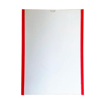 帛拉 翻页式磁性文件袋，A4，外框319×230mm，纵向，红色，71101R 售卖规格：1套