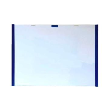 帛拉 翻页式磁性文件袋，A4，外框319×230mm，横向，蓝色，71006B 售卖规格：1套