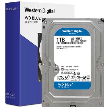 西部数据 台式机械硬盘，1TB SATA6Gb/s 7200转64MB,WD10EZEX