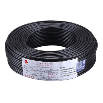 金龙羽 单芯软线，BVR-2.5mm² 黑色 售卖规格：100米/卷