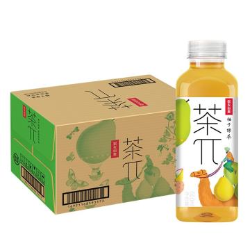 农夫山泉 茶π（茶派） 茶饮料，柚子绿茶，500ml*15瓶 售卖规格：1箱