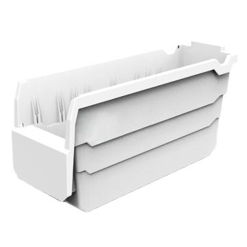 力王 货架物料盒，SF3115,白色 300×100×150mm,全新料,20个/箱,不含分隔片 售卖规格：1个