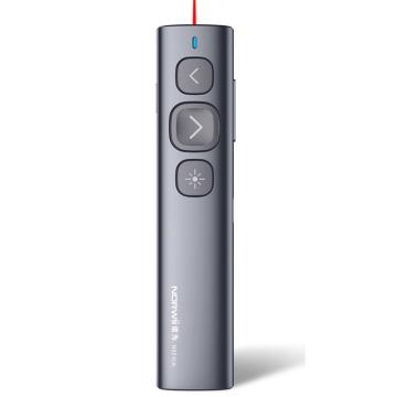諾為 N95 可充電超鏈切換教鞭 PPT幻燈片遙控翻頁筆 無線演示器 紅光 灰色單位：支