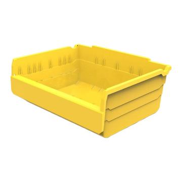 力王 货架物料盒，SF3415,黄色 300×400×150mm,全新料,5个/箱,不含分隔片 售卖规格：1个
