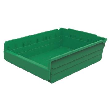 力王 货架物料盒，SF5415,绿色 500×400×150mm,全新料,5个/箱,不含分隔片 售卖规格：1个