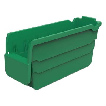 力王 货架物料盒，SF3115,绿色 300×100×150mm,全新料,20个/箱,不含分隔片 售卖规格：1个