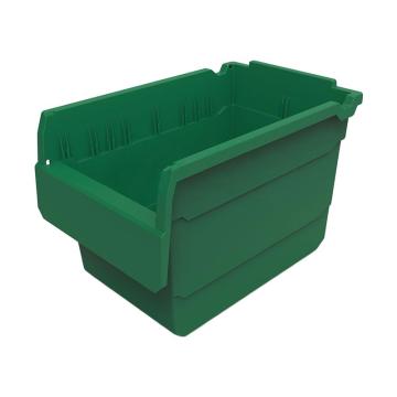 力王 货架物料盒，SF3220,绿色 300×200×200mm,全新料,10个/箱,不含分隔片 售卖规格：1个