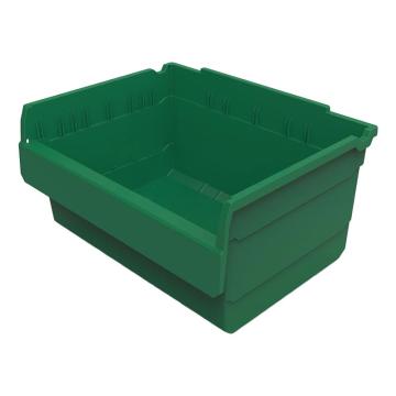 力王 货架物料盒，SF3420,绿色 300×400×200mm,全新料,5个/箱,不含分隔片 售卖规格：1个