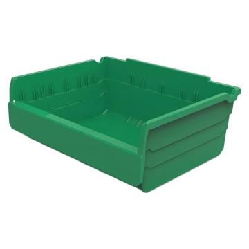 力王 货架物料盒，SF3415,绿色 300×400×150mm,全新料,5个/箱,不含分隔片 售卖规格：1个