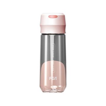 富光 优格塑料杯，FAS7101-600大容量杯子男女便携式时尚太空杯 600ML 粉色