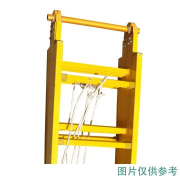 華泰 絕緣升降合梯，HT-041 縮長3.5M伸長6.5M 額定載重(kg):150 耐壓220KV 縮長3.5M伸長6.5M 售賣規(guī)格：1個