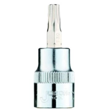 捷科 1/4"系列梅花型旋具套筒（中心不带孔），SK1/4-T8 T8，12308 售卖规格：1个