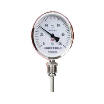沃创特 金属温度计，WCT-WSS301/401/411，防震带油，0-100℃ 快接DN25