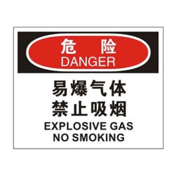 Blive 火灾消防类危险标识危险-易爆气体，禁止吸烟，PP板，250×315mm，BL-PP-32093 售卖规格：1包