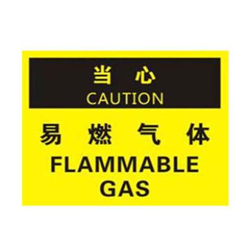 Blive 火灾消防类当心标识-易燃气体，PP板，250×315mm内容：-易燃气体片，BL-PP-33115 售卖规格：1包
