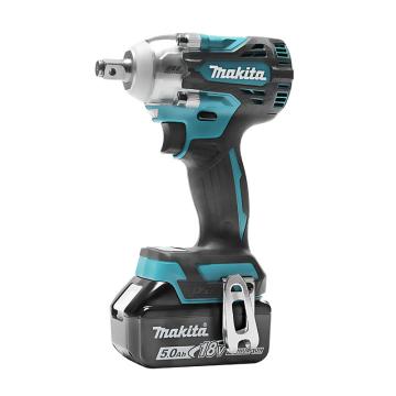 牧田/makita 充电式无刷冲击扳手，DTW300RTJ ，1/2"，最大扭矩330Nm，适用M10-M20,18V，5.0Ah电池两电一充 售卖规格：1台