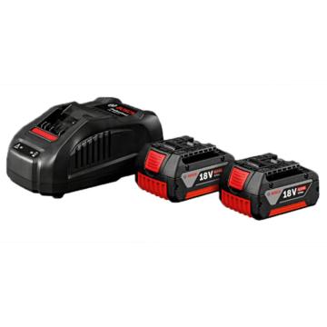 博世 锂电池充电电池套装，1600A01MG6 ，18V，2电1充套装，4.0Ah电池×2+闪充充电器 售卖规格：1套