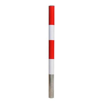 嘉辽 120cm长1.5mm厚度，镀锌钢管警示柱，红白相间，JT1228 售卖规格：1个