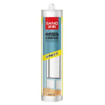 三和/SANVO 中性装饰硅酮耐候胶，TB798-Ф48 黑色，280ml*24 售卖规格：280毫升/支