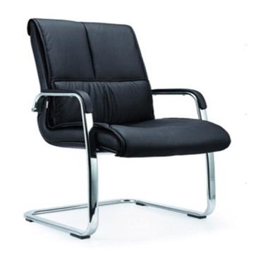 京鑫辉 会议椅，XH－GXPY 会议办公室椅子弓形椅皮质金属会议椅 黑色 售卖规格：1把