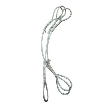 西域推荐 钢丝绳，11mm*4米 ，插编绳圈长300mm