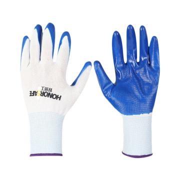 好员工 丁腈涂层手套，N301 13针涤纶，蓝色，12副/打 售卖规格：12副/打