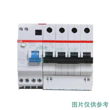 ABB 微型剩余电流保护断路器 GSH204(GSH200) 4P 63A C型 30mA AC GSH204 AC-C63/0.03