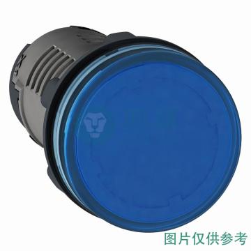 施耐德电气 XA2EV塑料系列指示灯，XA2EVQ6LC AC380-400V 蓝色 售卖规格：1个