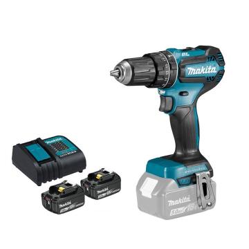 牧田/makita 充电式无刷冲击起子电钻，DHP485SFJ ，最大夹持13mm，50/27Nm，18V 3.0Ah电池两电一充 售卖规格：1台