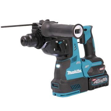 牧田/makita 充电式三功能电锤，HR001GD201 ，四坑柄，夹持28mm，2.8J，40V 2.5Ah电池两电一充 售卖规格：1台