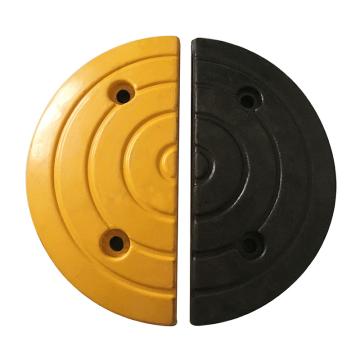 帛拉 条纹形橡胶减速带端头(黄+黑)，170×300×35mm（含配件，配合98754使用），98755 售卖规格：1对