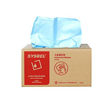 西斯贝尔/SYSBEL 工业擦拭布（抽取式），SCB302B 蓝色 售卖规格：200张/箱