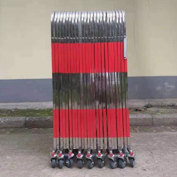锦安行 手动不锈钢伸缩门（定制），1.1米高*10米长（加厚）