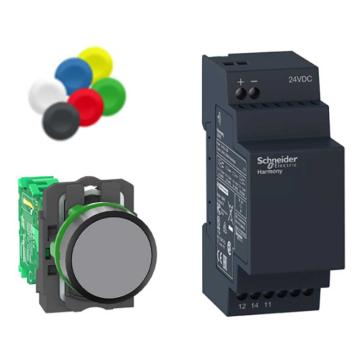 施耐德电气 塑料按钮头发射器，XB5RFB01 不可编程接收器，1路C 售卖规格：1个