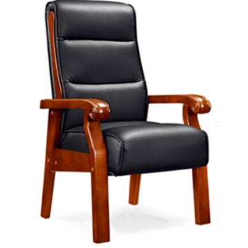 臻远 木制皮革老板椅实木椅，ZY-A095 售卖规格：1个