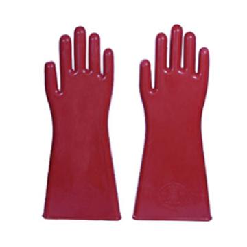 双安 12KV绝缘橡胶手套，产品长度：410±15mm 红色