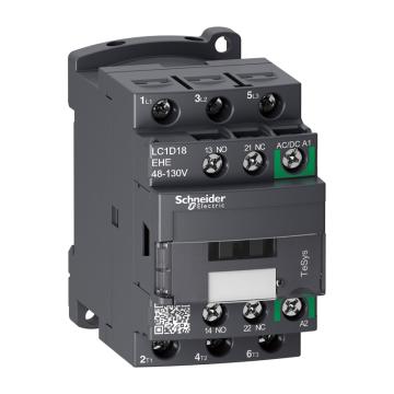 施耐德电气 TeSys D系列三极交直流控制接触器，LC1D18EHE 售卖规格：1个