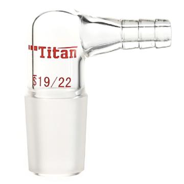 泰坦 省空间抽气接头，磨口：19/22，小咀外径8mm 特优级，TA291922 售卖规格：1个