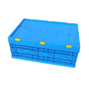 Raxwell 带盖折叠筐，尺寸(mm)，外：600×400×230，内：560×360×220，蓝色