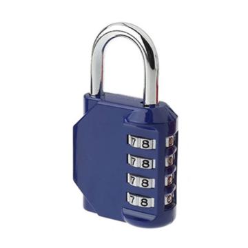 罕码 锌合金密码锁（四位密码）宽度43mm，HMLK3006 蓝色 售卖规格：1个